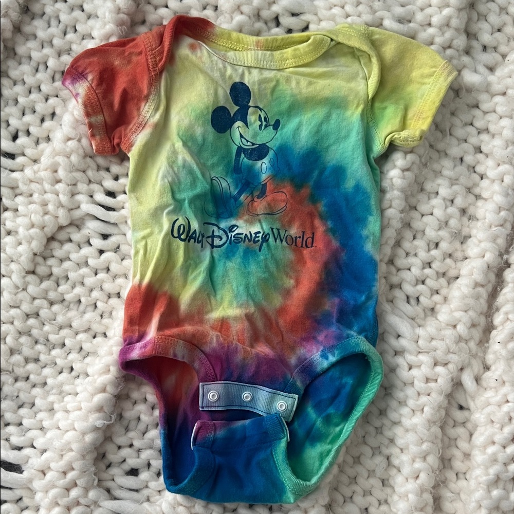 Disney Tie-Dye Mickey Mouse Kids Bodysuit
